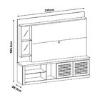 Home Theater Dj Lumus Deseo 100 Mdf  Para Tv Até 60